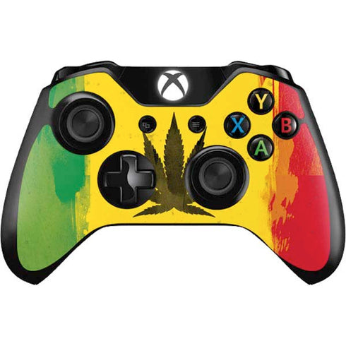 Marijuana Rasta Distressed Xbox One Controller Skin