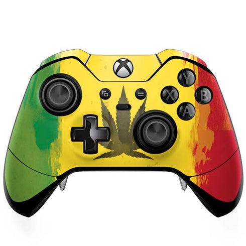 Marijuana Rasta Distressed Xbox One Elite Controller Skin