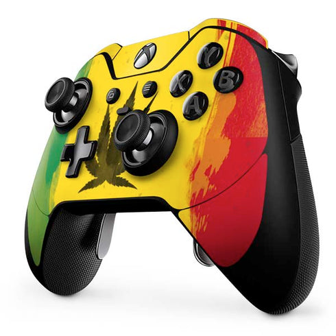 Marijuana Rasta Distressed Xbox One Elite Controller Skin
