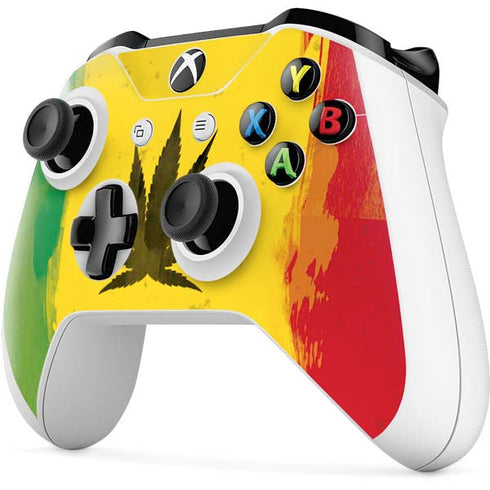 Marijuana Rasta Distressed Xbox One S Controller Skin