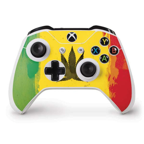 Marijuana Rasta Distressed Xbox One S Controller Skin