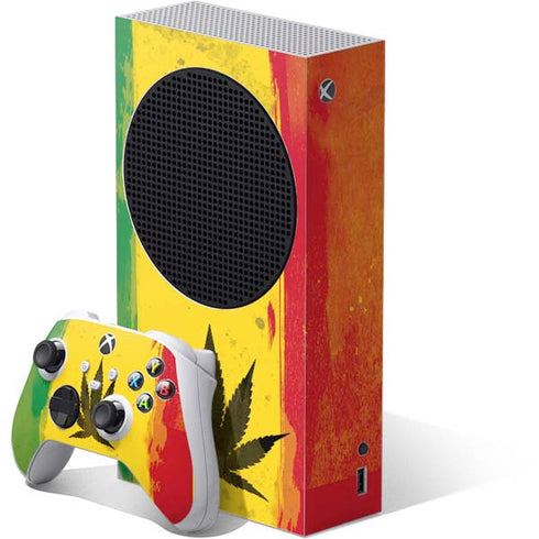 Marijuana Rasta Distressed Xbox Series S Bundle Skin