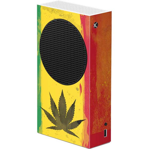 Marijuana Rasta Distressed Xbox Series S Console Skin