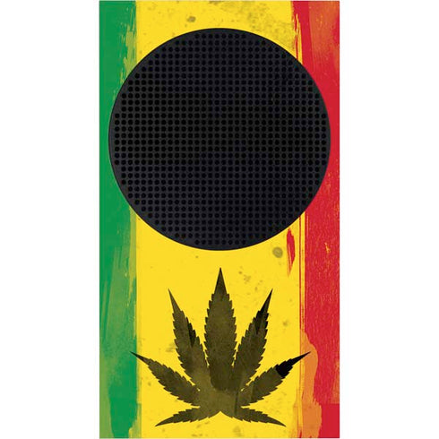 Marijuana Rasta Distressed Xbox Series S Console Skin