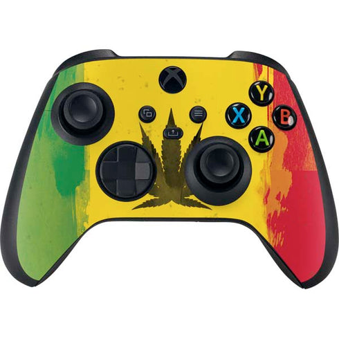 Marijuana Rasta Distressed Xbox Series X Controller Skin