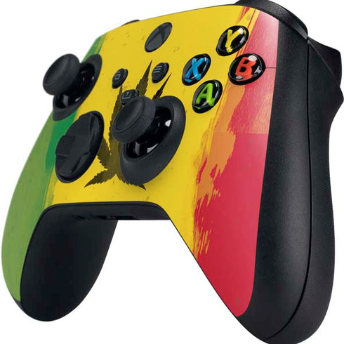 Marijuana Rasta Distressed Xbox Series X Controller Skin