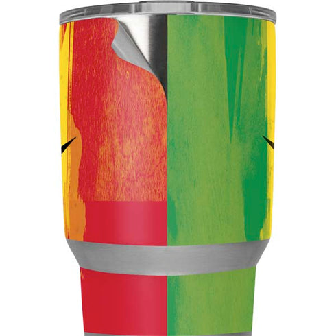 Marijuana Rasta Distressed Yeti 20oz Tumbler Skin