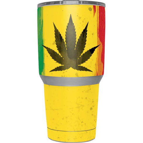 Marijuana Rasta Distressed Yeti 30oz Rambler Tumbler Skin