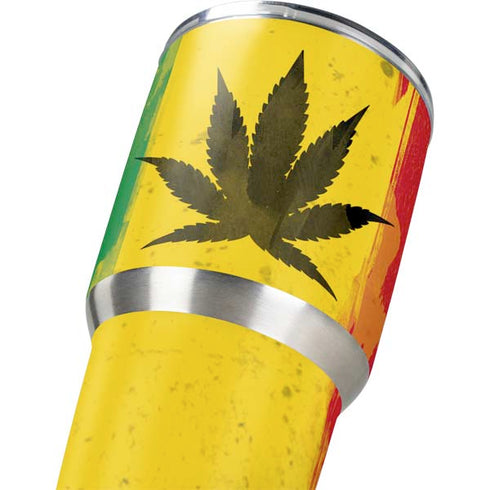 Marijuana Rasta Distressed Yeti 30oz Rambler Tumbler Skin