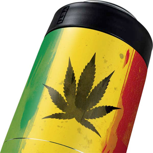 Marijuana Rasta Distressed Yeti Colster Can Insulator Skin