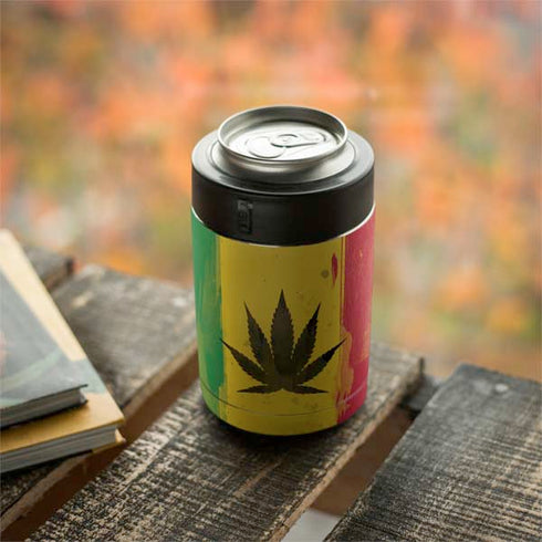 Marijuana Rasta Distressed Yeti Colster Can Insulator Skin