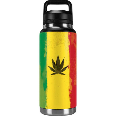 Marijuana Rasta Distressed YETI Rambler 36oz Bottle Skin