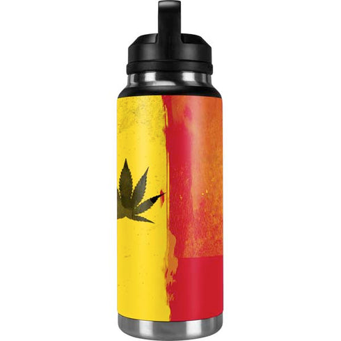 Marijuana Rasta Distressed YETI Rambler 36oz Bottle Skin