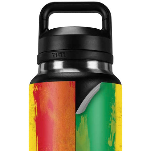 Marijuana Rasta Distressed YETI Rambler 36oz Bottle Skin