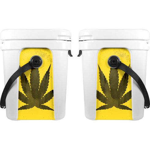 Marijuana Rasta Distressed YETI Roadie 24 Hard Cooler Skin