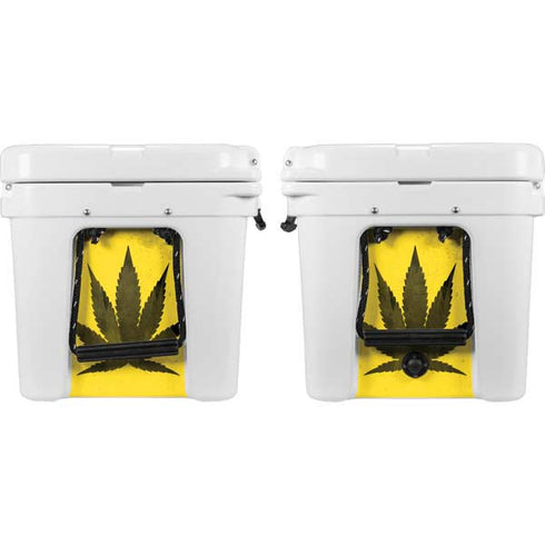 Marijuana Rasta Distressed YETI Tundra 35 Hard Cooler Skin