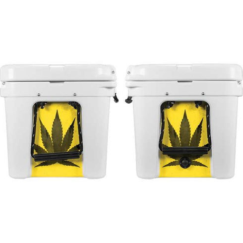 Marijuana Rasta Distressed YETI Tundra 45 Hard Cooler Skin