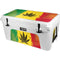 Marijuana Rasta Distressed YETI Tundra 65 Hard Cooler Skin