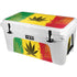 Marijuana Rasta Distressed YETI Tundra 65 Hard Cooler Skin