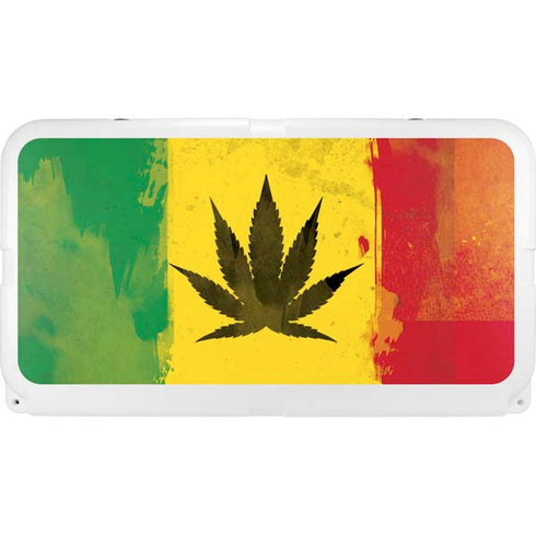 Marijuana Rasta Distressed YETI Tundra 65 Hard Cooler Skin