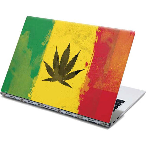 Marijuana Rasta Distressed Yoga 910 2-in-1 14in Touch-Screen Skin