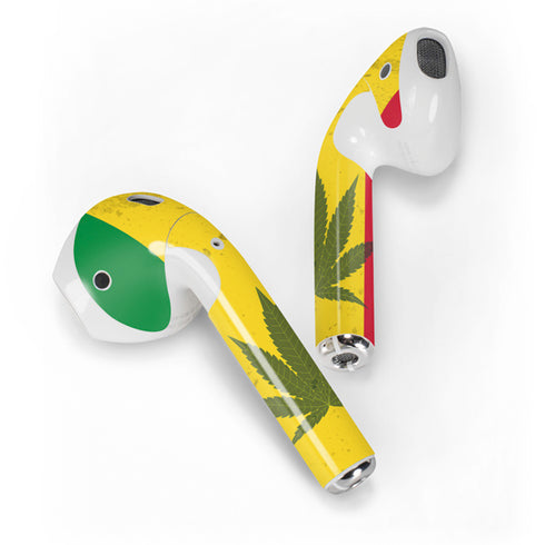 Marijuana Rasta Flag Apple AirPods 2 Skin