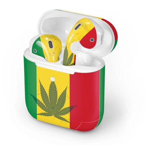 Marijuana Rasta Flag Apple AirPods 2 Skin