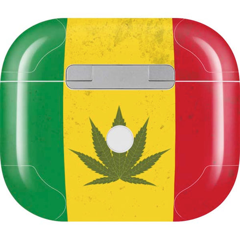 Marijuana Rasta Flag Apple AirPods (3rd Gen 2021) Skin