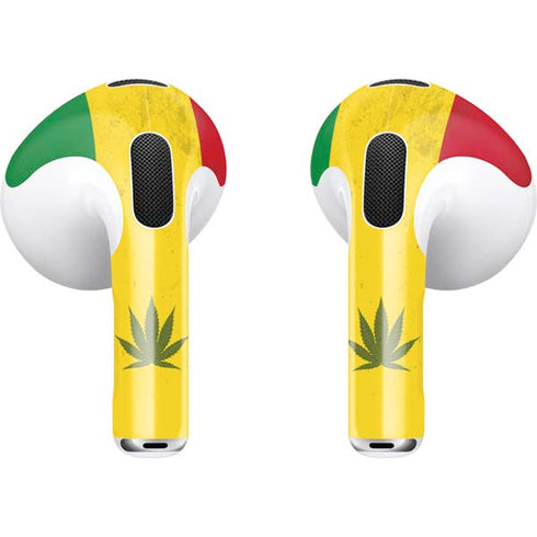 Marijuana Rasta Flag Apple AirPods (3rd Gen 2021) Skin