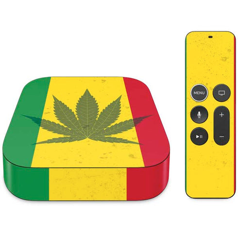 Marijuana Rasta Flag Apple TV Skin
