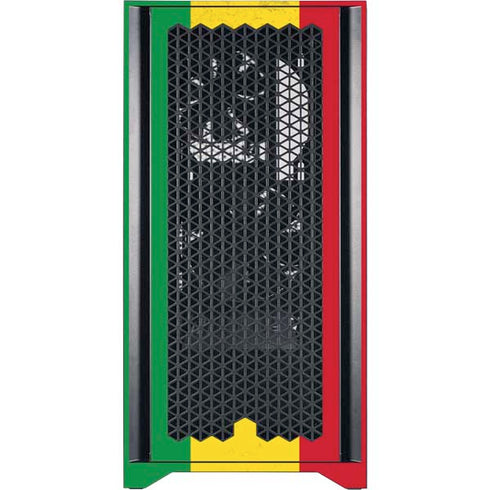 Marijuana Rasta Flag Corsair 4000D Tempered Glass Mid-Tower ATX Case Skin