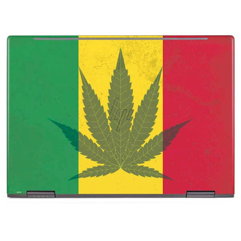 Marijuana Rasta Flag HP Envy Skin