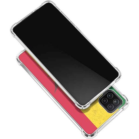 Marijuana Rasta Flag Galaxy A12 Clear Case