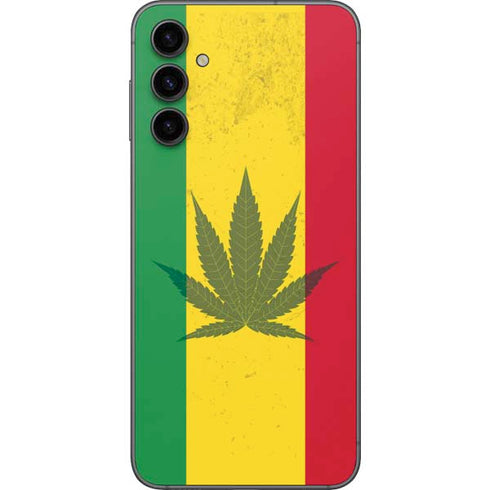 Marijuana Rasta Flag Galaxy A14 5G Skin