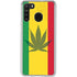 Marijuana Rasta Flag Galaxy A21 Clear Case