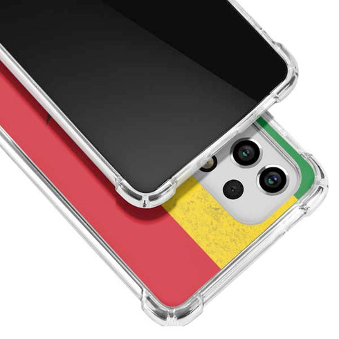 Marijuana Rasta Flag Galaxy A53 5G Clear Case