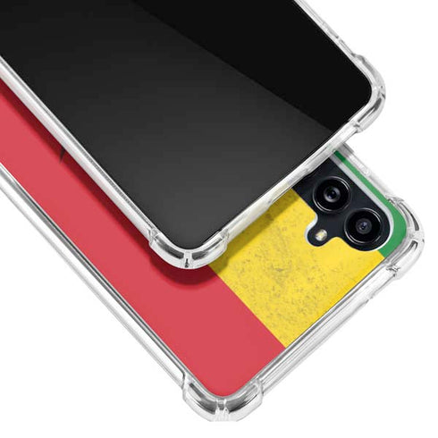 Marijuana Rasta Flag Galaxy A54 5G Clear Case