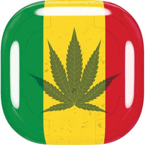 Marijuana Rasta Flag Galaxy Buds Live Skin