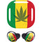 Marijuana Rasta Flag Galaxy Buds Pro Skin