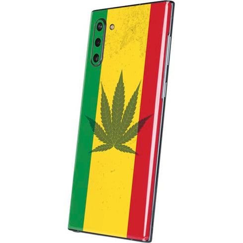 Marijuana Rasta Flag Galaxy Note 10 Skin