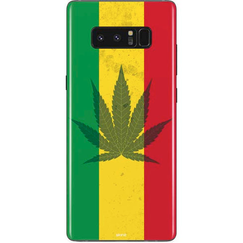 Marijuana Rasta Flag Galaxy Note 8 Skin