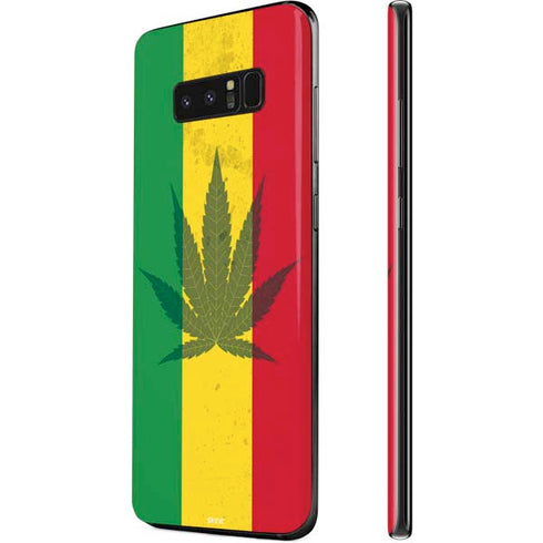 Marijuana Rasta Flag Galaxy Note 8 Skin