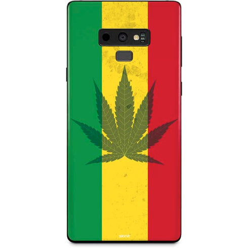 Marijuana Rasta Flag Galaxy Note 9 Skin