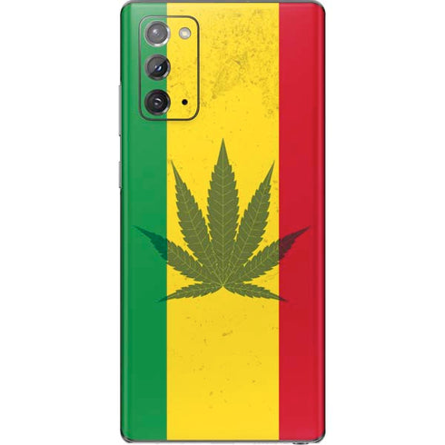 Marijuana Rasta Flag Galaxy Note20 5G Skin