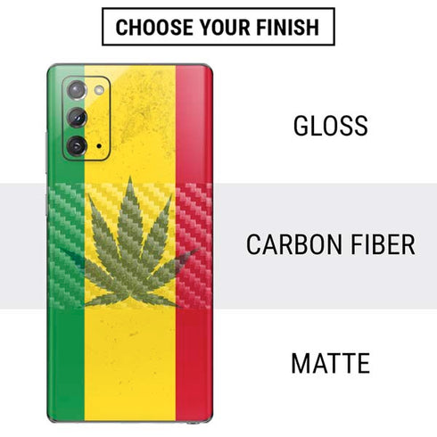 Marijuana Rasta Flag Galaxy Note20 5G Skin