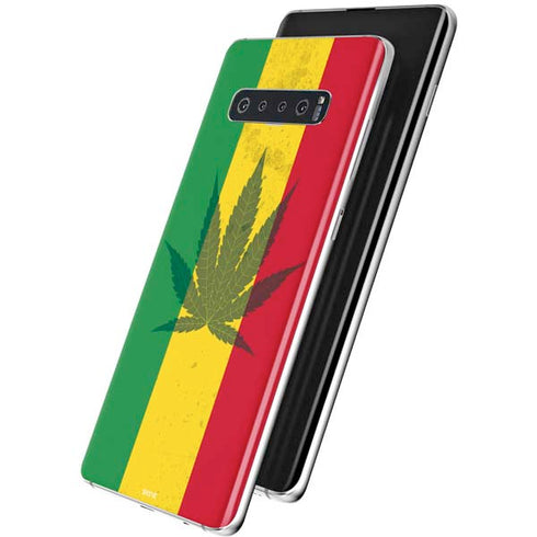 Marijuana Rasta Flag Galaxy S10 Plus Skin