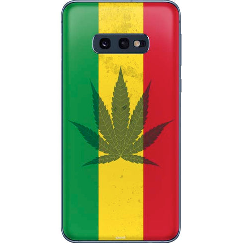 Marijuana Rasta Flag Galaxy S10e Skin