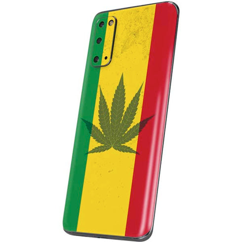 Marijuana Rasta Flag Galaxy S20 Skin