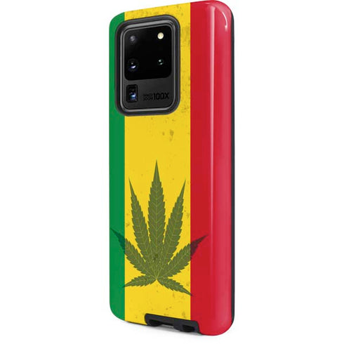 Marijuana Rasta Flag Galaxy S20 Ultra 5G Pro Case