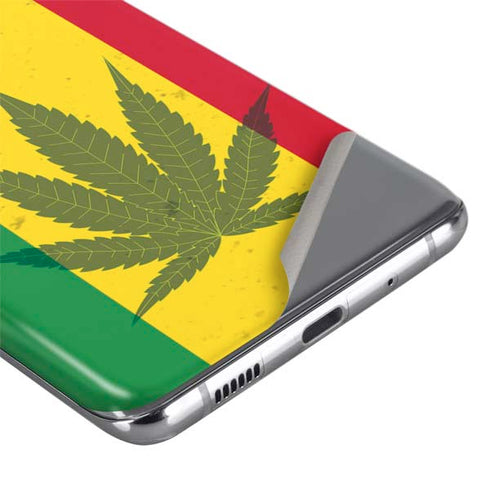 Marijuana Rasta Flag Galaxy S20 Ultra 5G Skin
